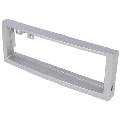 Facade autoradio FA168B compatible avec Citroen C5 04-08 Peugeot 407 04-10 1Din - Argent Clair