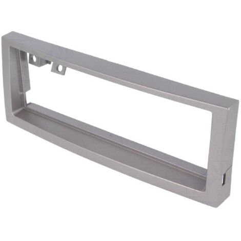Facade autoradio FA168C compatible avec Citroen C5 04-08 Peugeot 407 04-10 1Din - Argent