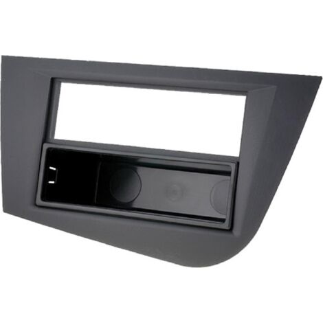 Facade Autoradio FA188B compatible avec Seat Leon 05-12 - Noir