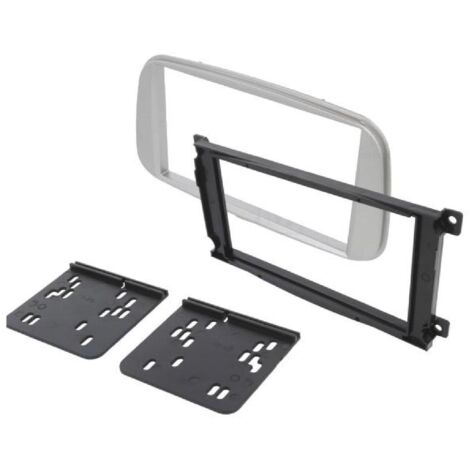 Facade Autoradio FA213G compatible avec Ford C-Max Focus Galaxy Mondeo S-Max 07-12 argent