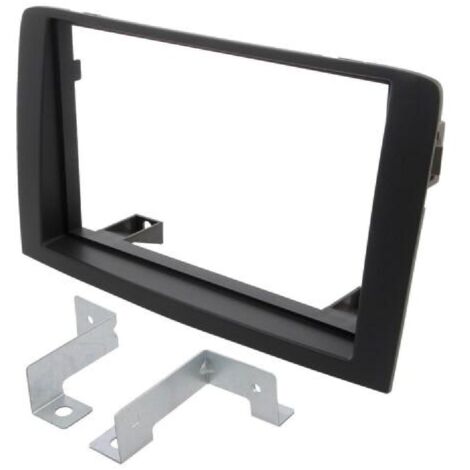 Facade Autoradio FA215C compatible avec Fiat Idea Lancia Musa 03-12 gris