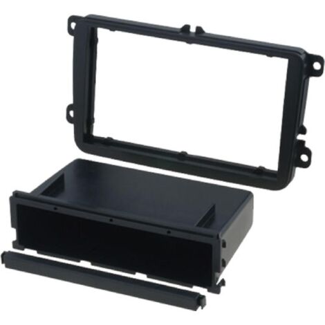 Facade autoradio FA261B compatible avec Seat Skoda VW noir brillant