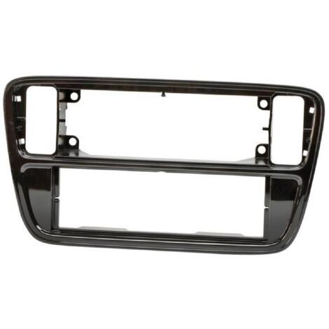Facade autoradio FA272A compatible avec Seat Mii VW UP Skoda City Go 16-21 - Noir brillant