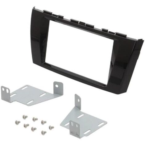 Facade Autoradio FA326B Compatible avec Mitsubishi Mirage SpaceStar ap13 noir brillant