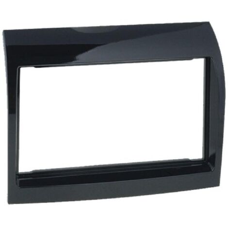 Facade autoradio FA435AD 2Din compatible avec Fiat Ducato 11-15 - Noir brillant