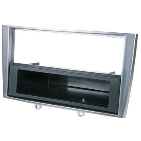 Facade autoradio FA437AVP compatible avec Peugeot 308 et 308SW 07-09 - Argent 1Din VP