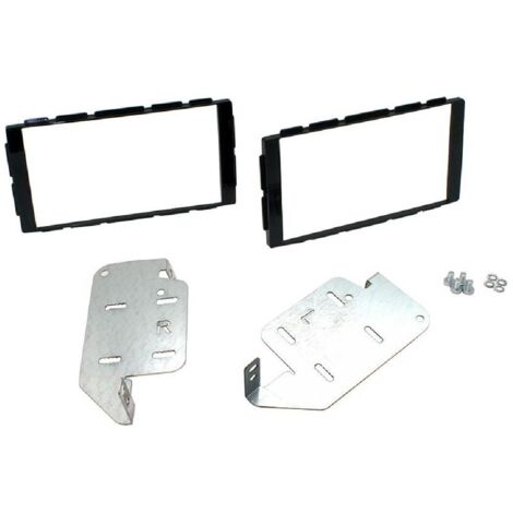 Facade autoradio FA489B compatible avec Nissan Juke - Noir brillant
