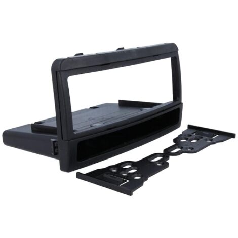 Facade autoradio FA72A compatible avec Ford Focus 00-04 avec vide poche - noir - 1Din
