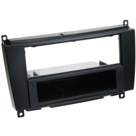 Facade autoradio FA9033 compatible avec Mercedes CLK W209 1Din avec vide poche