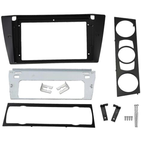 Façade d'autoradio 2024 pour BMW E90 E91 avec lecteur DVD stéréo 9 pouces - Kit de façade pour tableau de bord