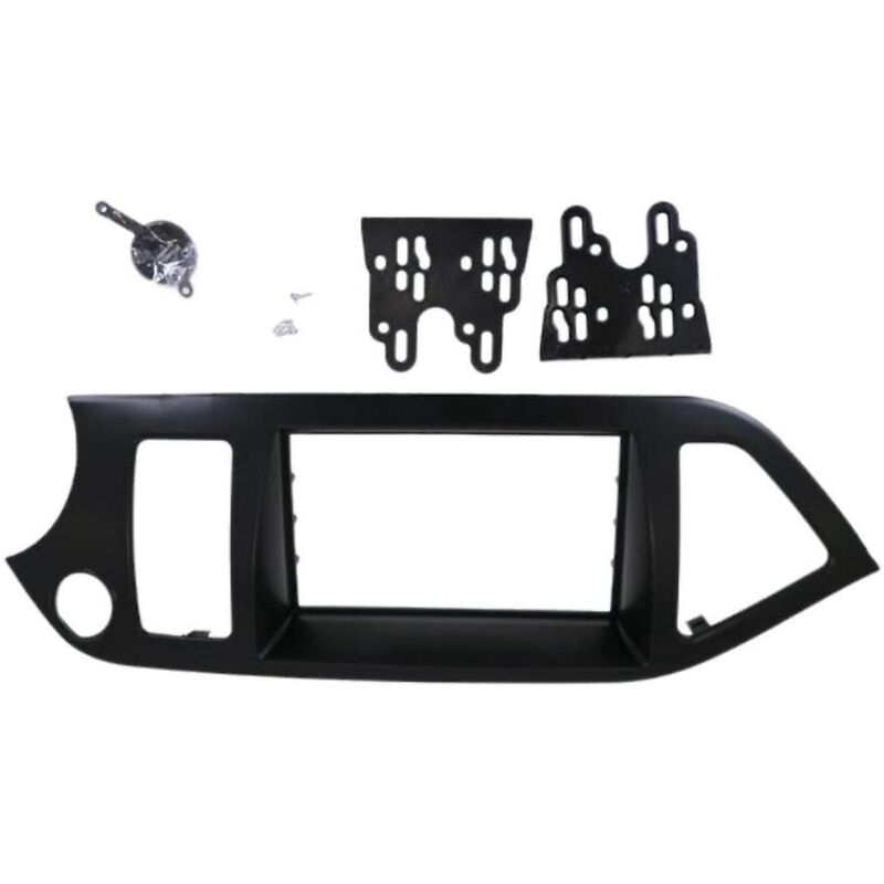 Façade d'autoradio double Din pour Picanto / Morning Stereo Dash Kit Fit Installation Garniture Facia Face