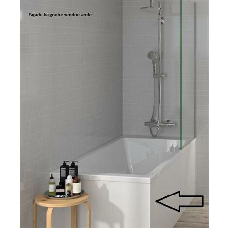 Façade de baignoire blanche 1400 mm – Hauteur 535 mm – Épaisseur 16 mm – Mélaminé pour installation facile et nettoyage rapide – Neova