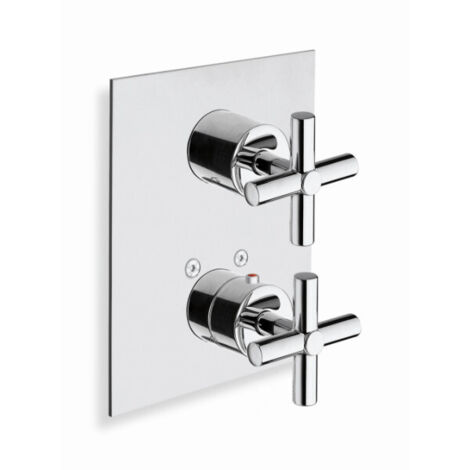 Façade de douche thermostatique 3 sorties Chromé EXECUTIVE - CRISTINA ONDYNA XV85351