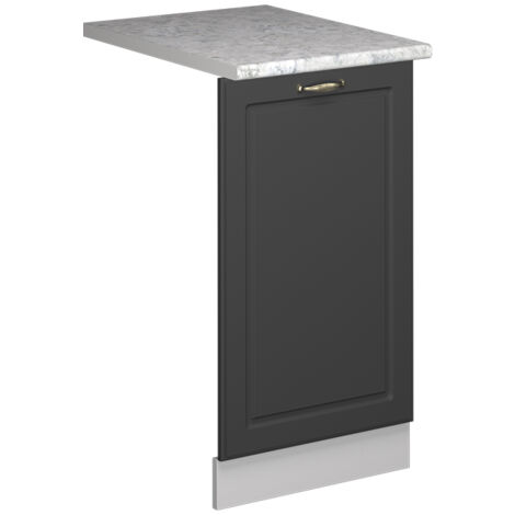 Façade de lave-vaisselle Fame-Line, Anthrazit-Gold Landhaus, 45cm , PT Marbre, Vicco