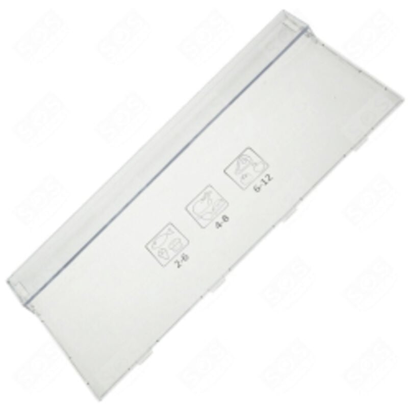 Beko - Façade de tiroir (19 cm) pour Réfrigérateur 4634610100