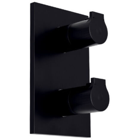Facade Douche 2 Sorties Thermostatique Blackmat Omega - CRISTINA ONDYNA OG75213