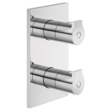 Façade douche 2 sorties Thermostatique Chromé OMEGA - CRISTINA ONDYNA OG75251