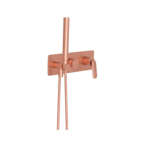 Façade douche/bain 2 sorties Or Rose Brossé - CRISTINA ONDYNA FL60234P