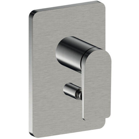 Façade douche encastree mitigeur 2 sorties metal brosse - CRISTINA ONDYNA BA68977