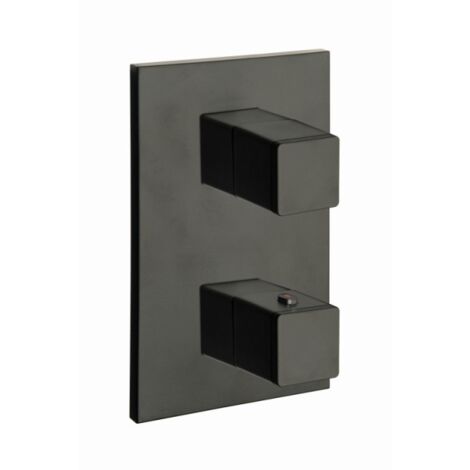 Façade douche thermostatique Noir mat TABULA - Cristina Ondyna XQ85213