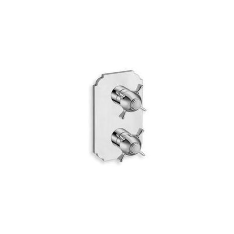 FACADE EXTERNE CHAMBORD LAITON THERMOSTATIQUE 3 SORTIES CHROME - CRISTINA ONDYNA XC85351