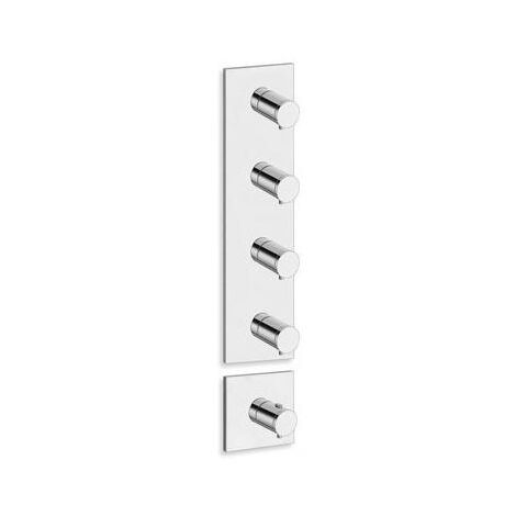 Façade externe laiton TRIVERDE Chrome - CRISTINA ONDYNA XT88451