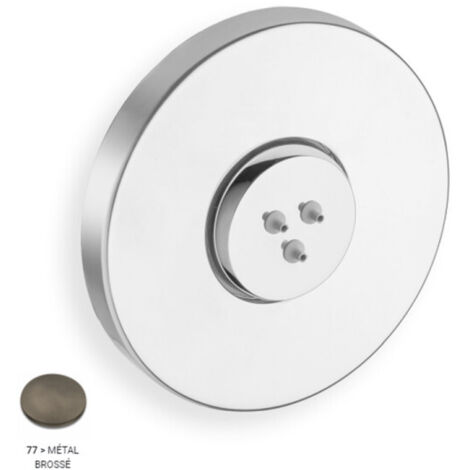 Façade externe pour buse hydromassante Métal Brossé Triverde - CRISTINA ONDYNA XT83377