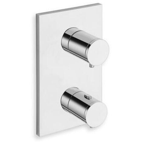 Façade externe thermostatique Triverde Chromé 3 sorties - Cristina Ondyna XT85351