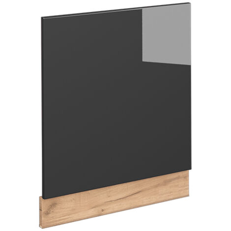Vicco – Façade Fame-Line anthracite haute brillance 60 cm – MDF 16 mm – Charnières à fermeture douce – Compatible avec modules Fame-Line