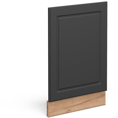 Vicco – Façade Fame-Line pour lave-vaisselle 45 cm – Anthracite-or – Panneau MDF 16 mm – Revêtement mélamine – Charnières soft-closing