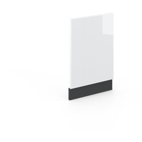 Vicco – Façade pour lave-vaisselle Fame-Line – Blanc haute brillance – 45 x 67.4 x 1.6 cm – Panneau MDF avec revêtement mélamine