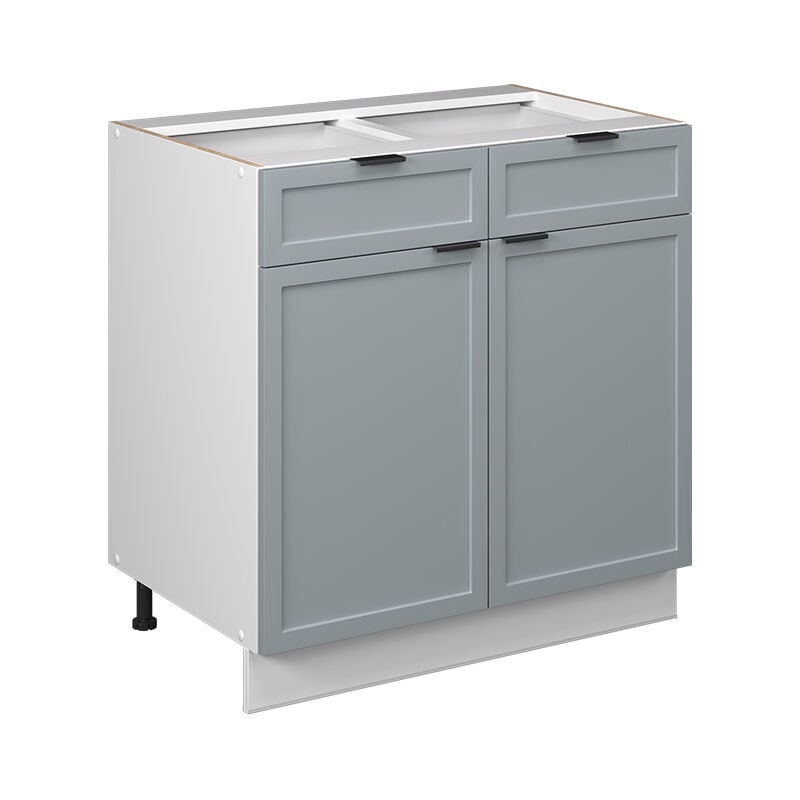 Meuble cuisine Fame-Line, Bleu clair-gris, 80 cm sans plan de travail Vicco