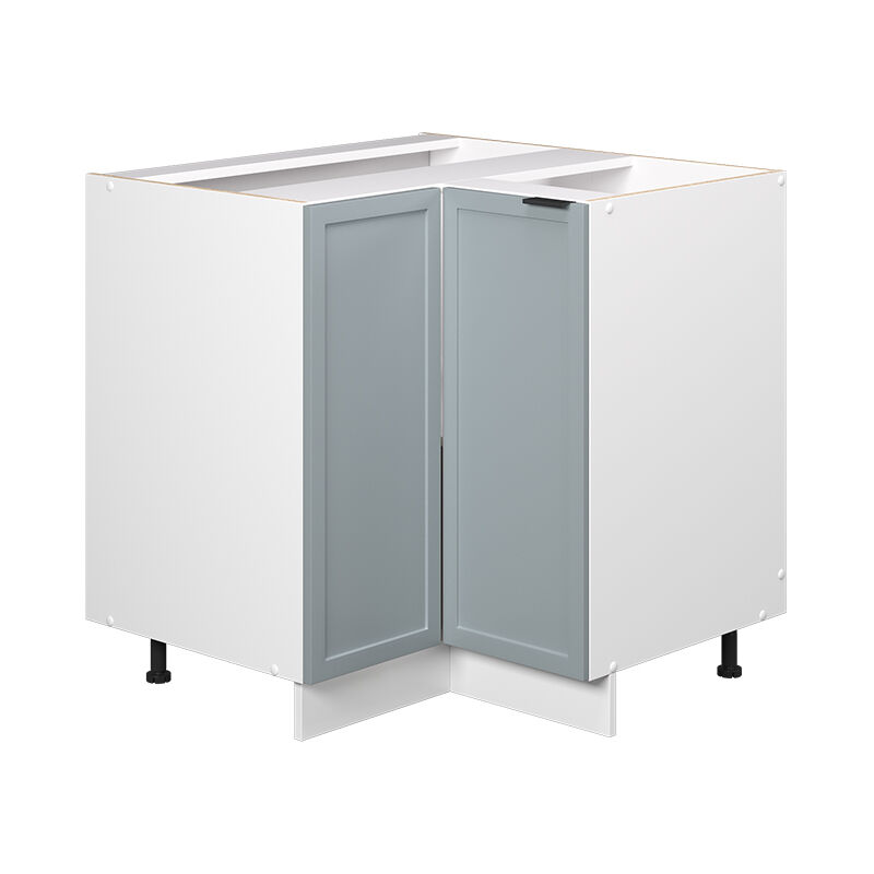 Meuble d'angle Fame-Line, Bleu clair-gris, 80.5 cm sans plan de travail Vicco