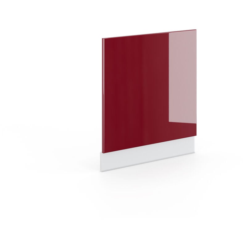 Façade Fame-Line, Rouge bordeaux Haute brillance, 60 cm sans plan de travail Vicco
