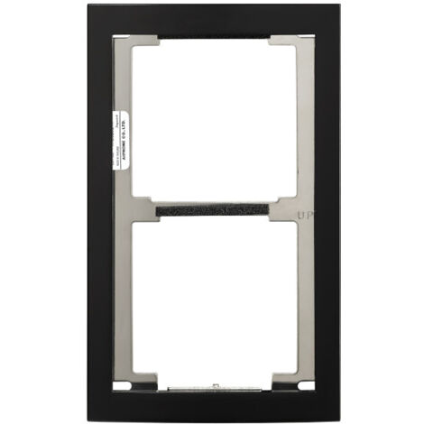 Façade finition noire satinée cadre 2 modules 200440 - AIPHONE GF2FB