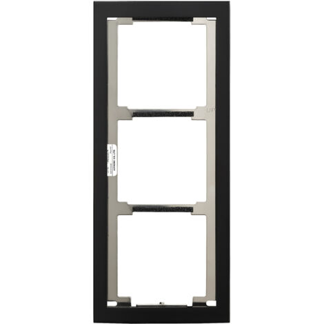 Façade finition noire satinée cadre 3 modules 200441 - AIPHONE GF3FB