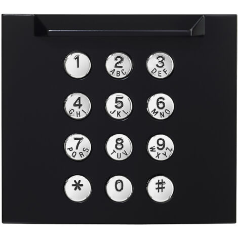Façade finition noire satinée pour module claiver d'appel GT10K 200437 - AIPHONE GF10KPB