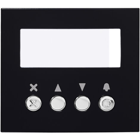 Façade finition noire satinée pour module défilement des noms GTNSB GTNSPLB AIPHONE 200436