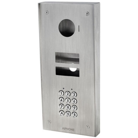 Façade inox 2 mm saillie avec clavier codé pour kits jvs1f & platine jvdvf KVKS AIPHONE 130447