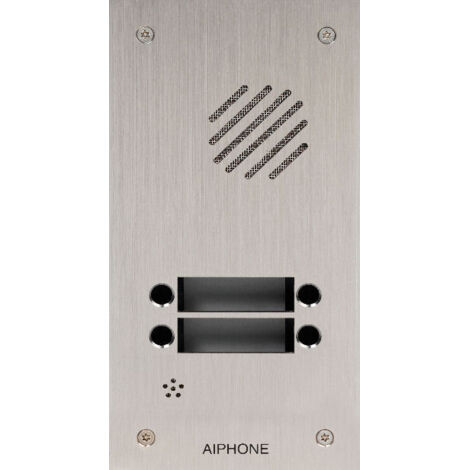 Façade inox encastrée 4 bp pour kitdb3 kitdb4,kitda3 kitda4 et platine da4ds FDB4 AIPHONE 118721