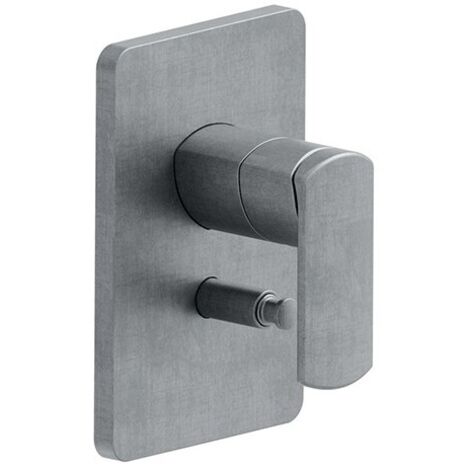 Facade Laiton Mitigeur Douche Profilo 2 Sorties Metal Brosse Robinetterie PROFILO - CRISTINA ONDYNA PF68977