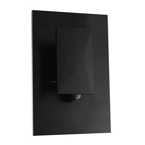 Facade Laiton Mitigeur Douche Tabula 2 Sorties Black Mat Robinetterie TABULA - CRISTINA ONDYNA TA68913