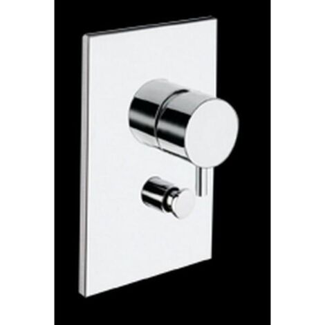 FACADE LAITON MITIGEUR DOUCHE TRIVERDE 2 SORTIES CHROME - CRISTINA ONDYNA TV68951