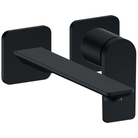 Façade lavabo mitigeur large 2 trous black mat - CRISTINA ONDYNA BA25913