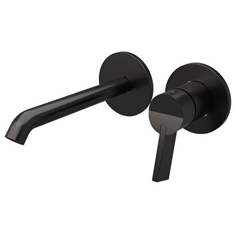 Facade Mitigeur Avec Rosace Piega Chrome Noir Brosse Pvd - CRISTINA ONDYNA PA25775I