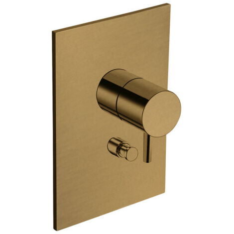 Façade mitigeur douche triverde 2 sorties vieux bronze mat - CRISTINA ONDYNA TV68993