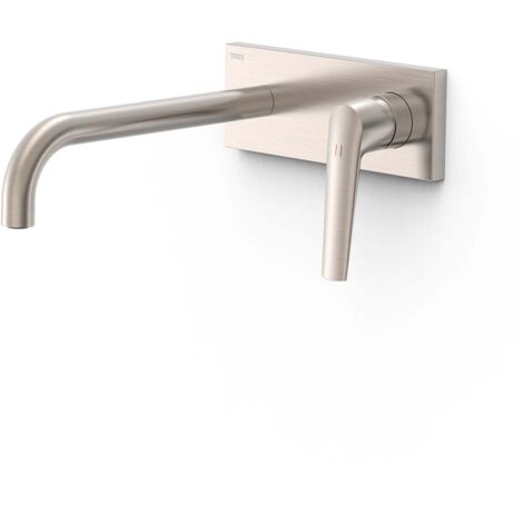 Façade mitigeur lavabo Acier - TRES 28130024AC