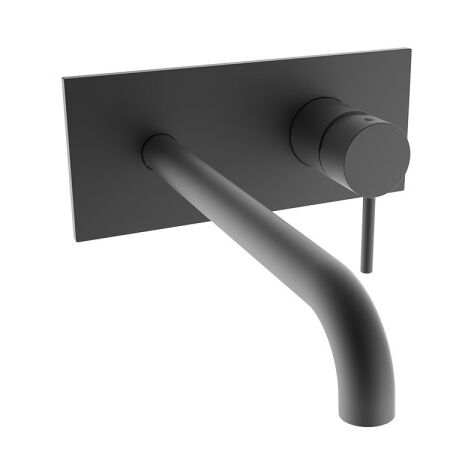 Facade Mitigeur Lavabo Bec 225 Mm Picche Blackmat - CRISTINA ONDYNA PH25813