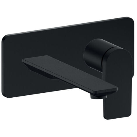 Façade mitigeur lavabo encastré ac plaque bec 185 mm blackmat - CRISTINA ONDYNA BA25613