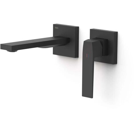 Façade mitigeur lavabo Noir mat - TRES 20230021NM